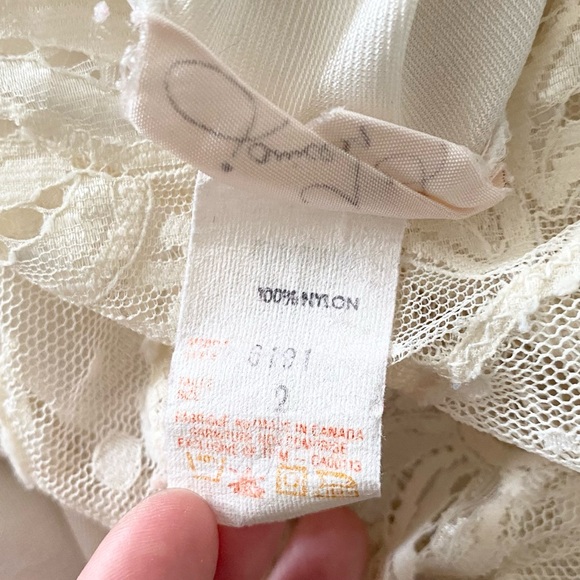 Vintage Janice Young for Vanessa Lace Nightgown Slip Dress - Picture 7 of 15